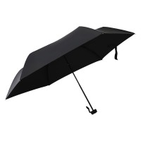 PELICAN, foldable umbrella with manual opening, black