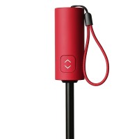 CALYPSO, foldable windproof umbrella with auto open/close and safety close function, red