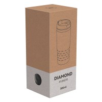 DIAMOND, travel mug, 300 ml, black