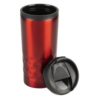 DIAMOND, travel mug, 300 ml, red