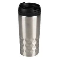 DIAMOND, travel mug, 300 ml, silver