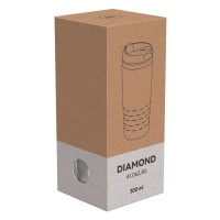 DIAMOND, travel mug, 300 ml, silver