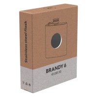 BRANDY 6, flask, 170 ml, black