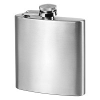 BRANDY 6, flask, 170 ml, silver