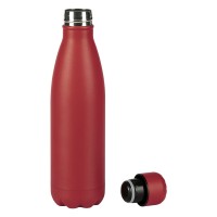 FLUID LUX, vacuum insulated bottle, 500 ml, red