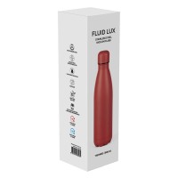 FLUID LUX, vacuum insulated bottle, 500 ml, red