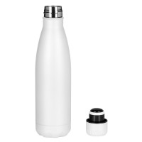 FLUID LUX, vacuum insulated bottle, 500 ml, white