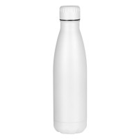 FLUID LUX, vacuum insulated bottle, 500 ml, white