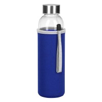 PRIMAVERA, water bottle with neoprene pouch, 500 ml, royal blue