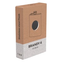 BRANDY 4, flask, 115 ml, black