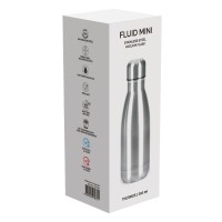 FLUID MINI, vacuum insulated bottle, 260 ml, silver