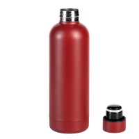 FLOW, vacuum insulated bottle, 500 ml, red
