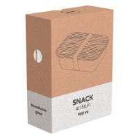 SNACK, lunch box, 900 ml, transparent