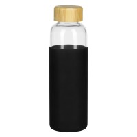ADA, water bottle with silicone sleeve, 500 ml, black