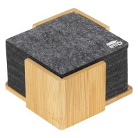RUBIK, coaster set, 10/1, dark gray