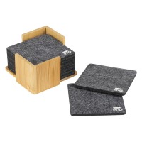 RUBIK, coaster set, 10/1, dark gray