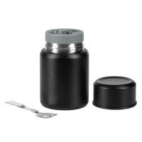 CHILLI, lunch box with cutlery, 500 ml, black