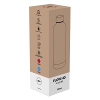 FLOW HD, vacuum insulated bottle, 500 ml, silver