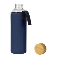 ICE, water bottle with neoprene pouch, 600 ml, blue
