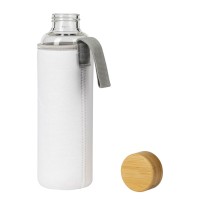 ICE, water bottle with neoprene pouch, 600 ml, white