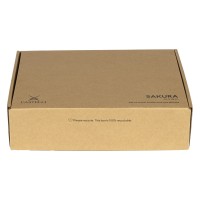 SAKURA, bottle and two glasses in a gift box, 3/1, transparent