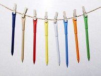 PAPIRUS, paper ball pen, yellow