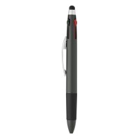 MULTIPEN, plastic "touch" ball pen, dark gray
