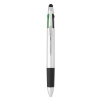 MULTIPEN, plastic "touch" ball pen, silver