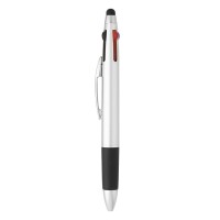 MULTIPEN, plastic "touch" ball pen, silver