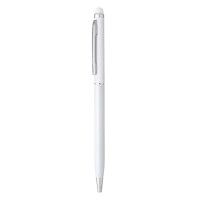 ALBERGO, metal "touch" ball pen, white