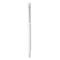 ALBERGO, metal "touch" ball pen, white