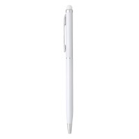 ALBERGO, metal "touch" ball pen, white