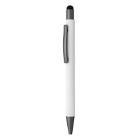 TITANIUM TOUCH, metal "touch" ball pen, white
