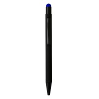 TITANIUM BLACK, metal "touch" ball pen, royal blue
