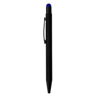 TITANIUM BLACK, metal "touch" ball pen, royal blue