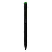 TITANIUM BLACK, metal "touch" ball pen, kiwi