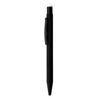 TITANIUM BLACK, metal "touch" ball pen, white