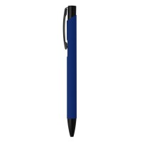 OGGI SOFT BLACK, metal ball pen, royal blue