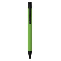 OGGI SOFT BLACK, metal ball pen, kiwi