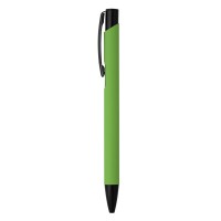 OGGI SOFT BLACK, metal ball pen, kiwi