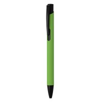 OGGI SOFT BLACK, metal ball pen, kiwi