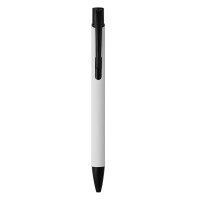 OGGI SOFT BLACK, metal ball pen, white