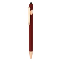 ARMADA GOLD, metal "touch" ball pen, burgundy