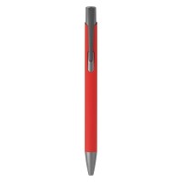 OGGI SOFT GRAY, metal ball pen, red
