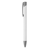 OGGI SOFT GRAY, metal ball pen, white