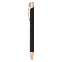 OGGI ROSE GOLD, metal ball pen, black