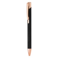 OGGI ROSE GOLD, metal ball pen, black