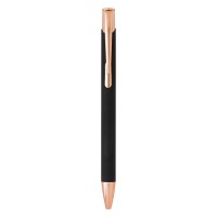 OGGI ROSE GOLD, metal ball pen, black