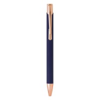 OGGI ROSE GOLD, metal ball pen, blue