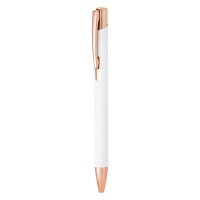 OGGI ROSE GOLD, metal ball pen, white